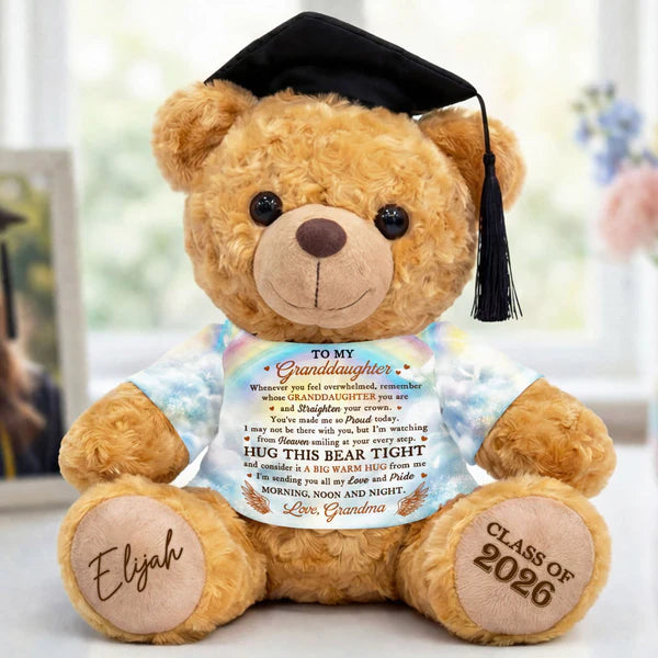 I'm Sending You All My Love And Pride - Personalized Graduation Bear With Card