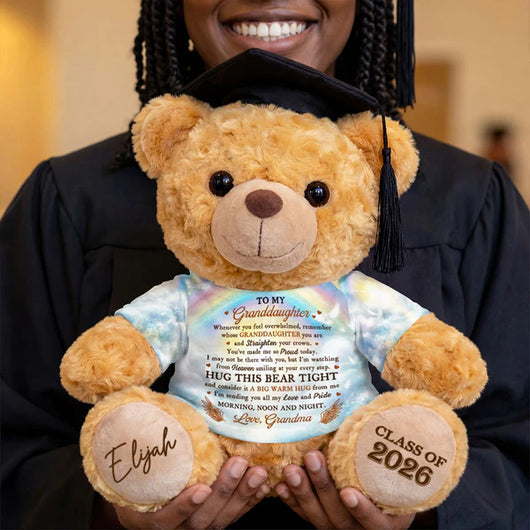 I'm Sending You All My Love And Pride - Personalized Graduation Bear With Card