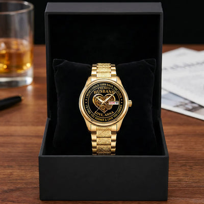 I Wish I Could Turn Back The Clock - Personalized Men's Wrist Watch