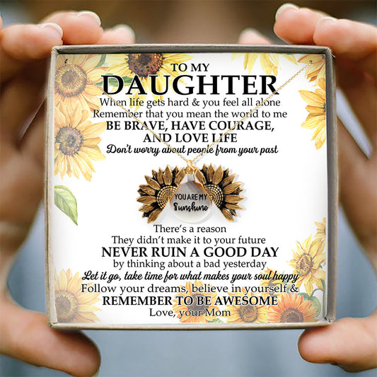 DON'T WORRY ABOUT PEOPLE FROM YOUR PAST - NECKLACE FOR DAUGHTER