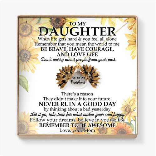 DON'T WORRY ABOUT PEOPLE FROM YOUR PAST - NECKLACE FOR DAUGHTER