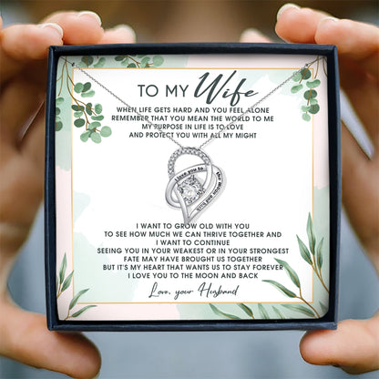 LOVE YOU GO TO THE MOON AND BACK - NECKLACE FOR WIFE FROM HUSBAND