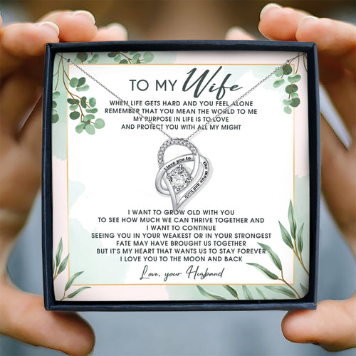 LOVE YOU GO TO THE MOON AND BACK - NECKLACE FOR WIFE FROM HUSBAND