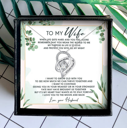 LOVE YOU GO TO THE MOON AND BACK - NECKLACE FOR WIFE FROM HUSBAND