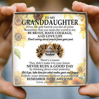 DON'T WORRY ABOUT PEOPLE FROM YOU PAST - NECKLACE FOR GRANDDAUGHTER
