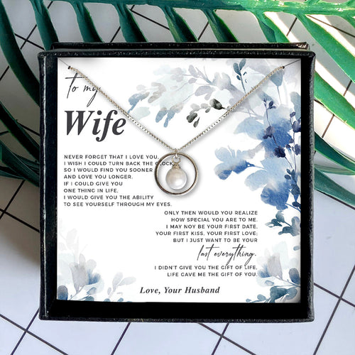 NEVER FORGET THAT I LOVE YOU - NECKLACE FOR WIFE FROM HUSBAND