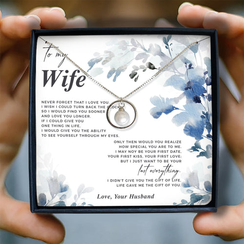 NEVER FORGET THAT I LOVE YOU - NECKLACE FOR WIFE FROM HUSBAND
