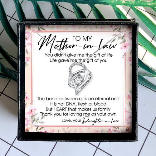 THANK YOU FOR LOVING ME AS YOUR OWN - NECKLACE FOR MOTHER-IN-LAW FROM DAUGHTER-IN-LAW