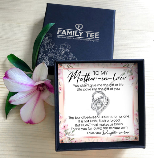 THANK YOU FOR LOVING ME AS YOUR OWN - NECKLACE FOR MOTHER-IN-LAW FROM DAUGHTER-IN-LAW