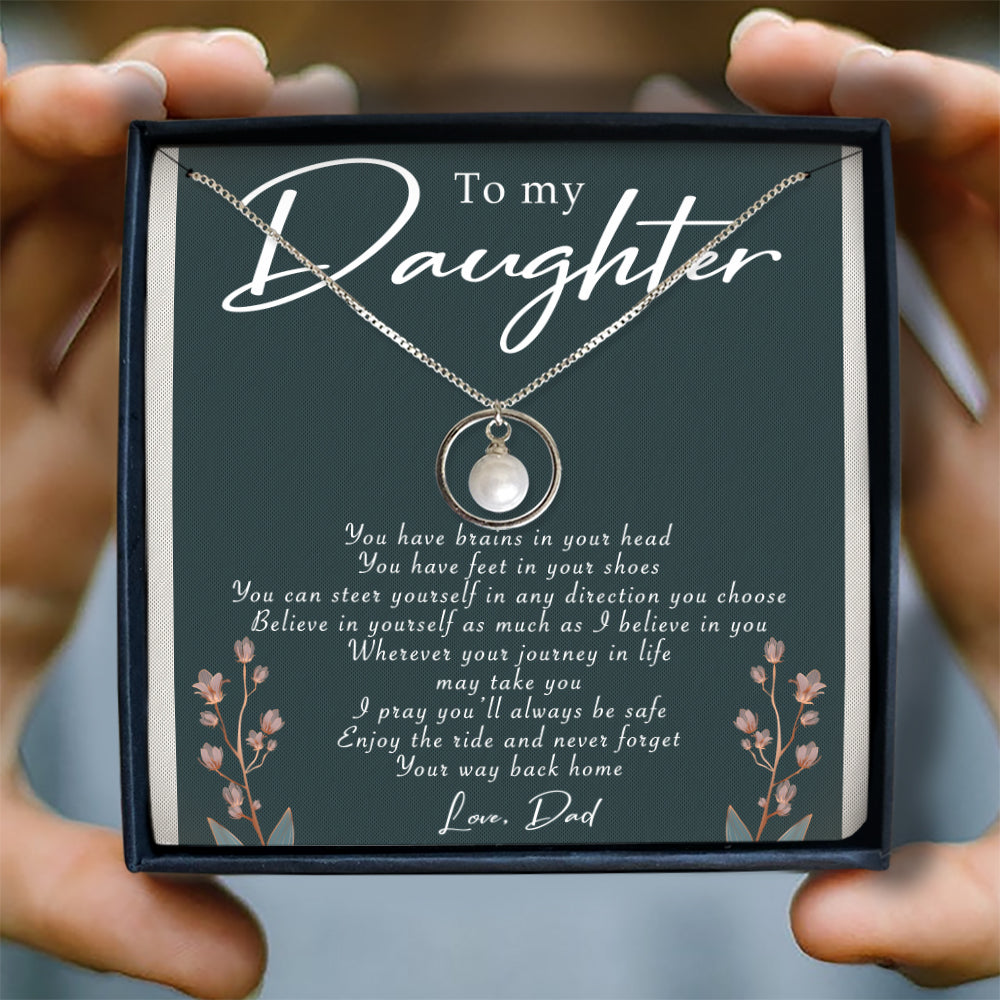 BELIEVE IN YOURSELF - NECKLACE FOR DAUGHTER FROM DAD