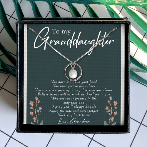 BELIEVE IN YOURSELF - NECKLACE FOR GRANDDAUGHTER FROM GRANDMA