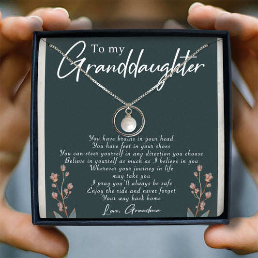 BELIEVE IN YOURSELF - NECKLACE FOR GRANDDAUGHTER FROM GRANDMA