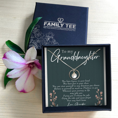 BELIEVE IN YOURSELF - NECKLACE FOR GRANDDAUGHTER FROM GRANDPA