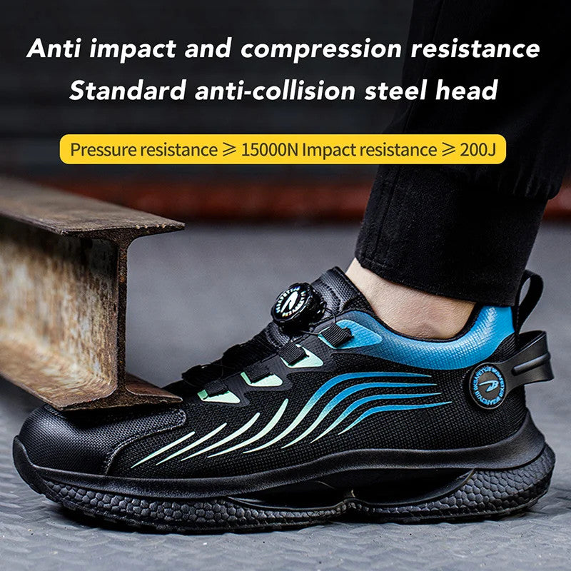 Men's Smash and Stab Resistant Work Safety Shoes