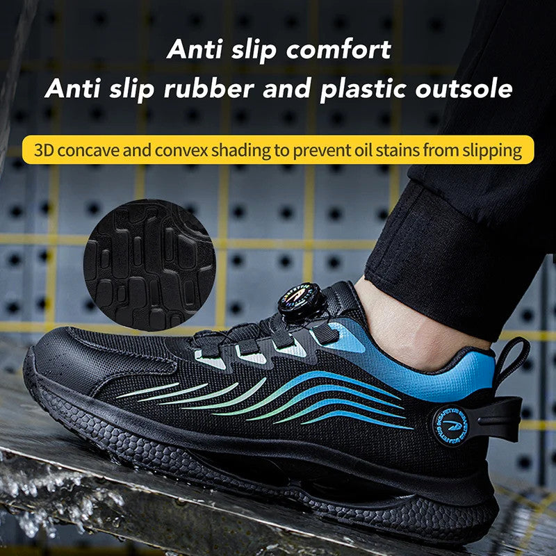 Men's Smash and Stab Resistant Work Safety Shoes